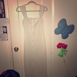 White fashion nova off the shoulder dress